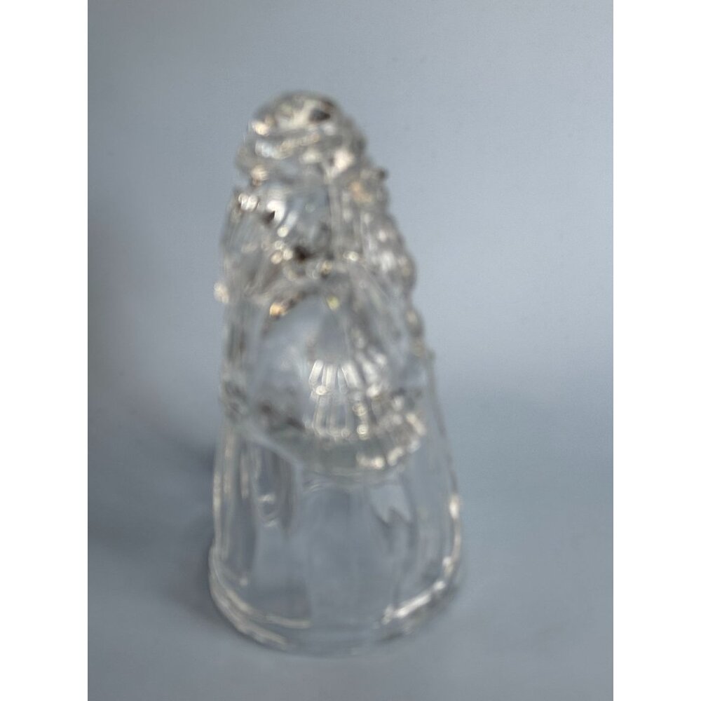 Crystal Santa Claus Figurine Candle Holder Lead Crystal 7.5" Decorative Holiday - Picture 3 of 12